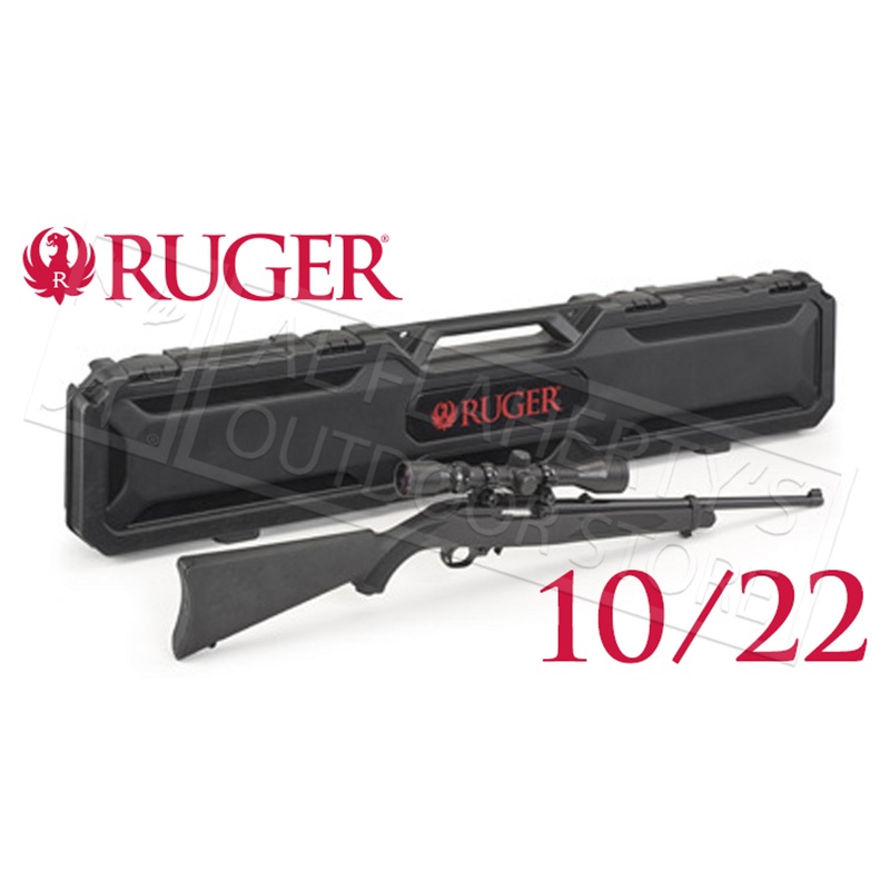 Ruger 10/22 Carbine Combo with 3-9×40 Scope and Hard Case #31143