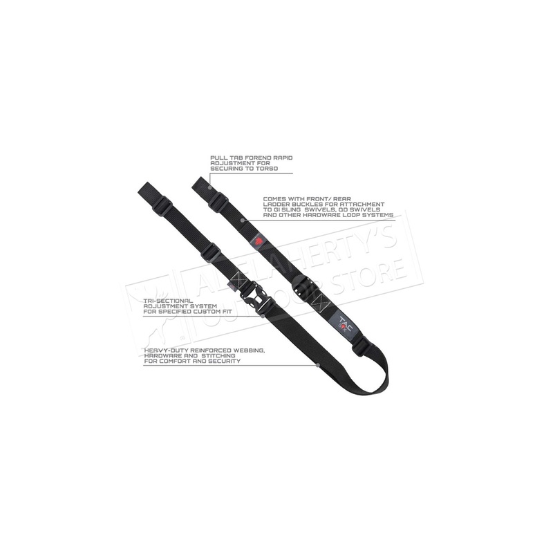 Tac-Six Citadel Double Point Firearm Sling, with Ladder Buckles #8494