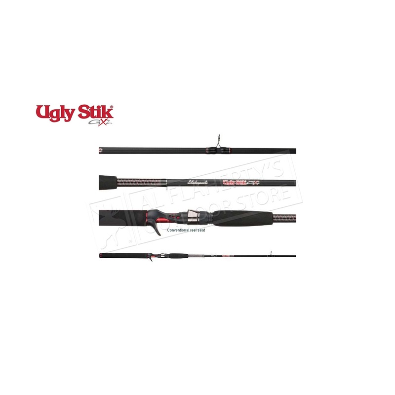 Ugly Stik GX2 2 Piece Baitcasting Rod, USCA