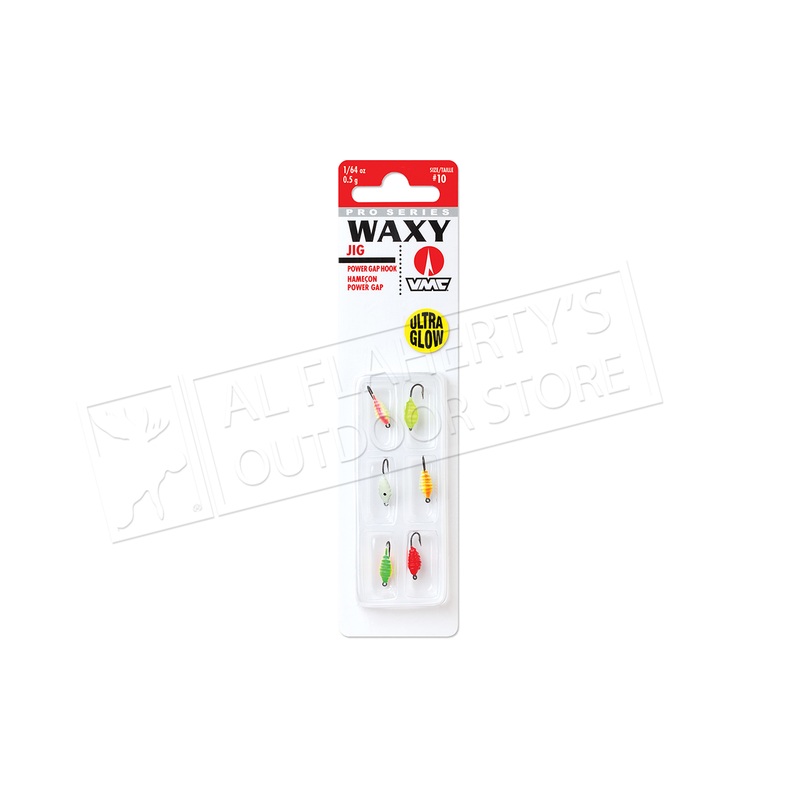 VMC Pro Series Waxy Jig Kit, 1/64 oz. Size 10 Hooks Pack of 6 #WXJ164G6