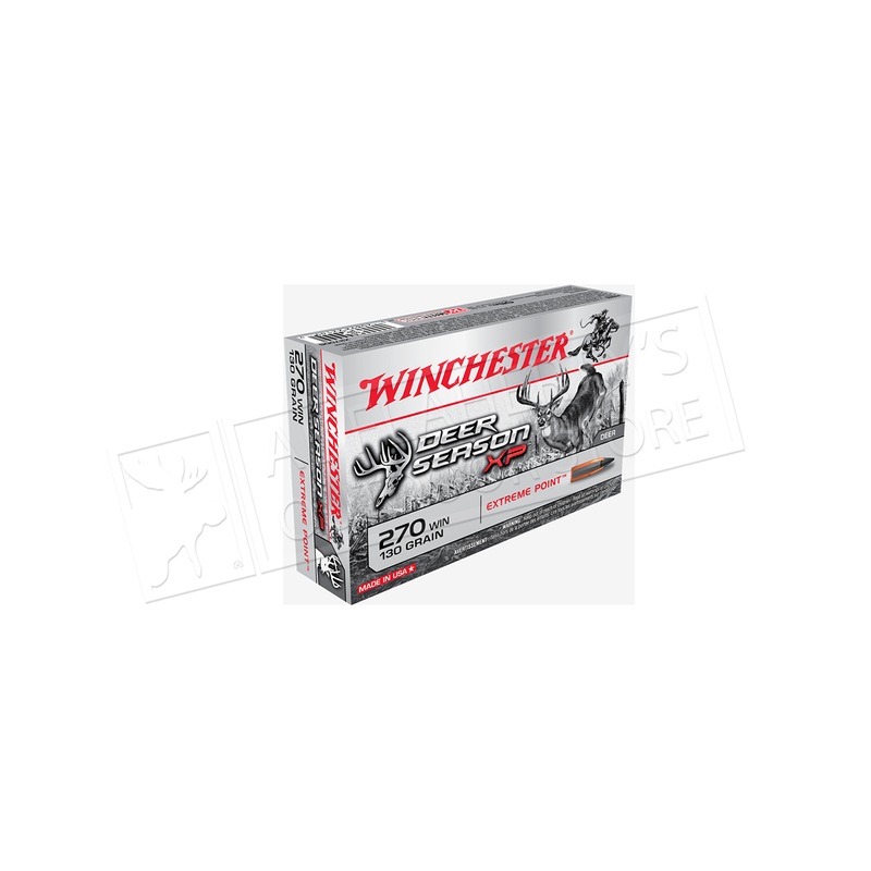 Winchester 270 WSM Deer Season XP, Polymer Tipped 130 Grain Box of 20 #X270SDS