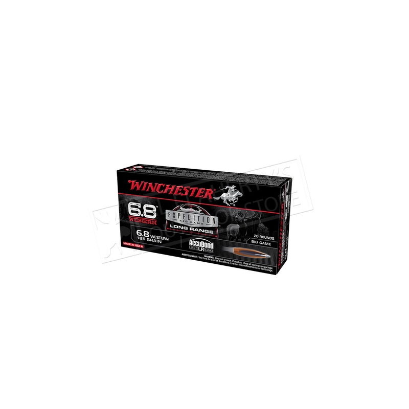 Winchester 6.8 Western AccuBond Long Range, 165 Grain #S68WLR