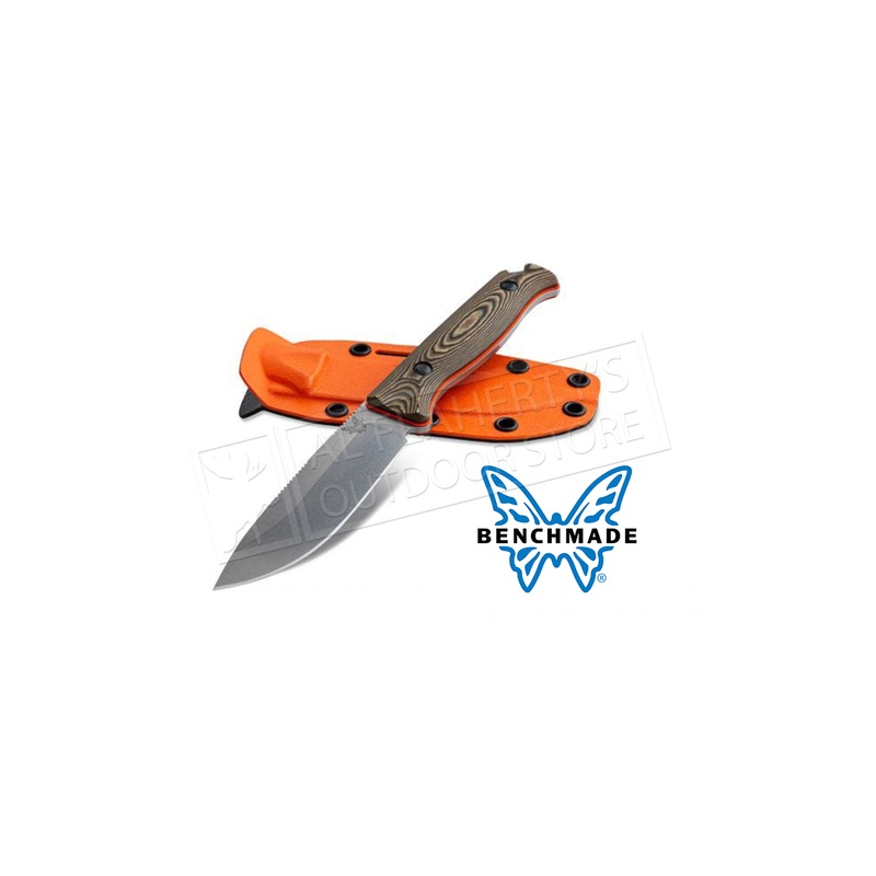Benchmade 15002 Saddle Mountain Skinner Fixed Knife with Richlite G10 Handle and Boltaron Sheath #15002-1