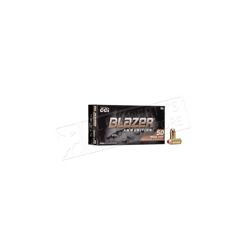CCI Blazer Brass 40 S&W FMJ 180 Grain – 50 Round Box #5220