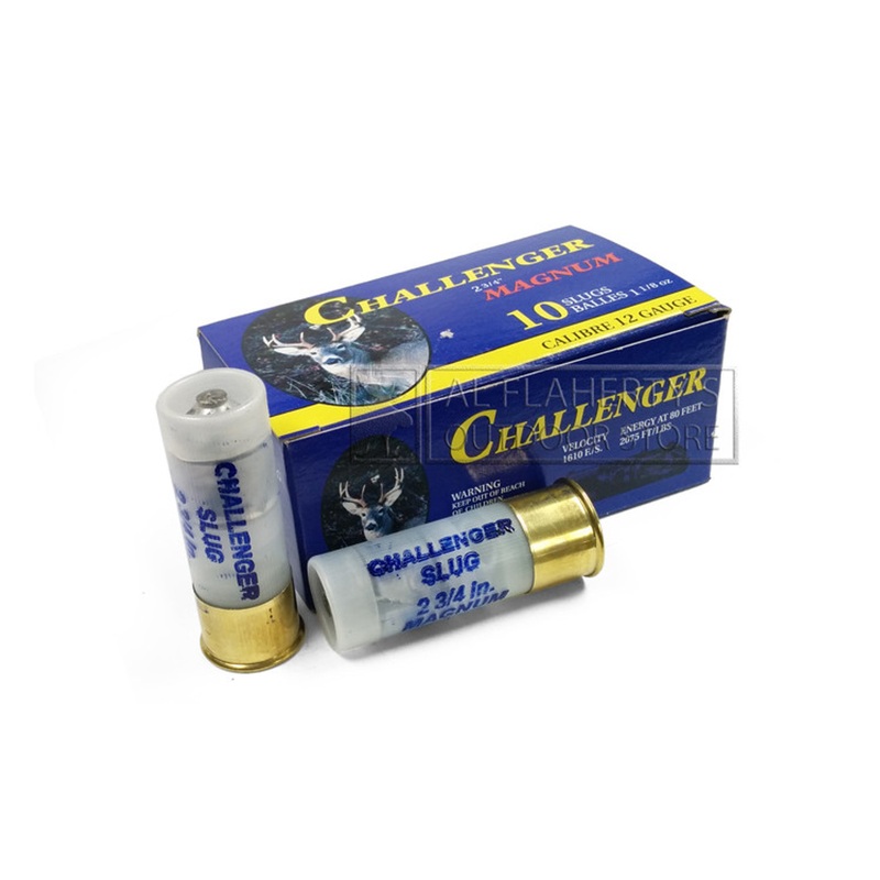 Challenger Magnum Rifled Slugs 12 Gauge 2-3/4