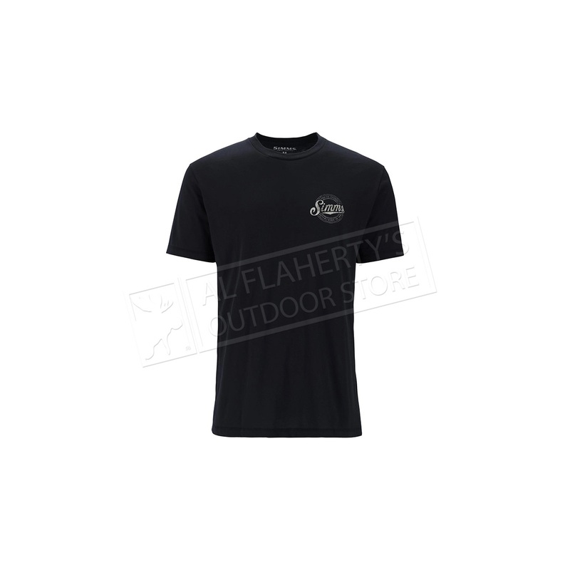 Simms Men’s Circle Lockup T-Shirt, Black #14273-001