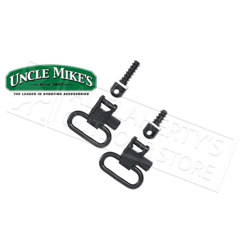 Uncle Mike’s Wood Screw Type Swivels for Bolt Action Firearms, 1-1/4
