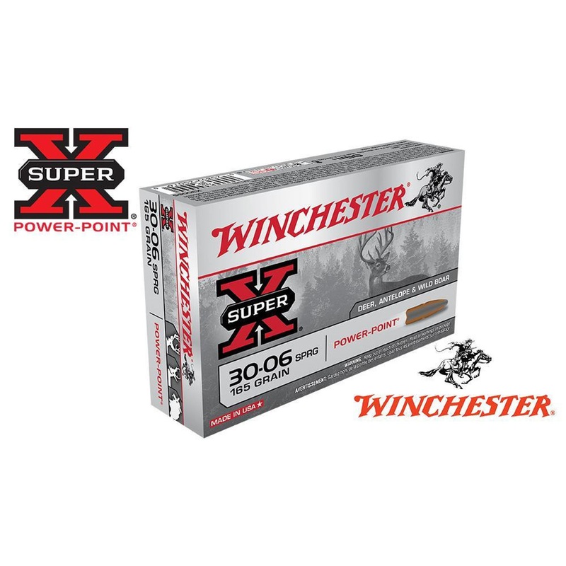 Winchester 30-06 Springfield Super X, Power Point 165 Grain Box of 20 #X30065