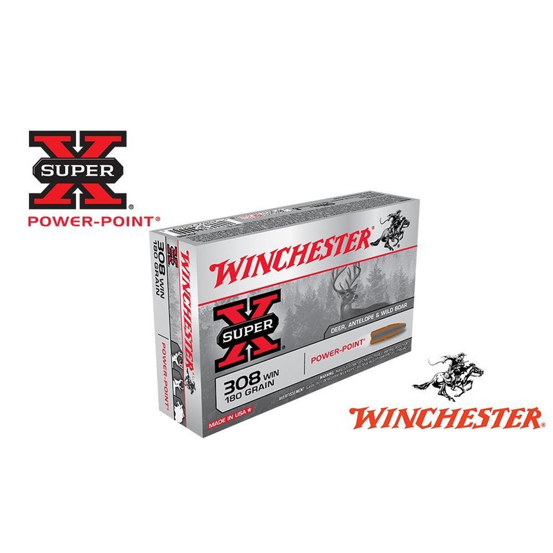 Winchester .308 WIN Super X, Power Point 180 Grain Box of 20 #X3086