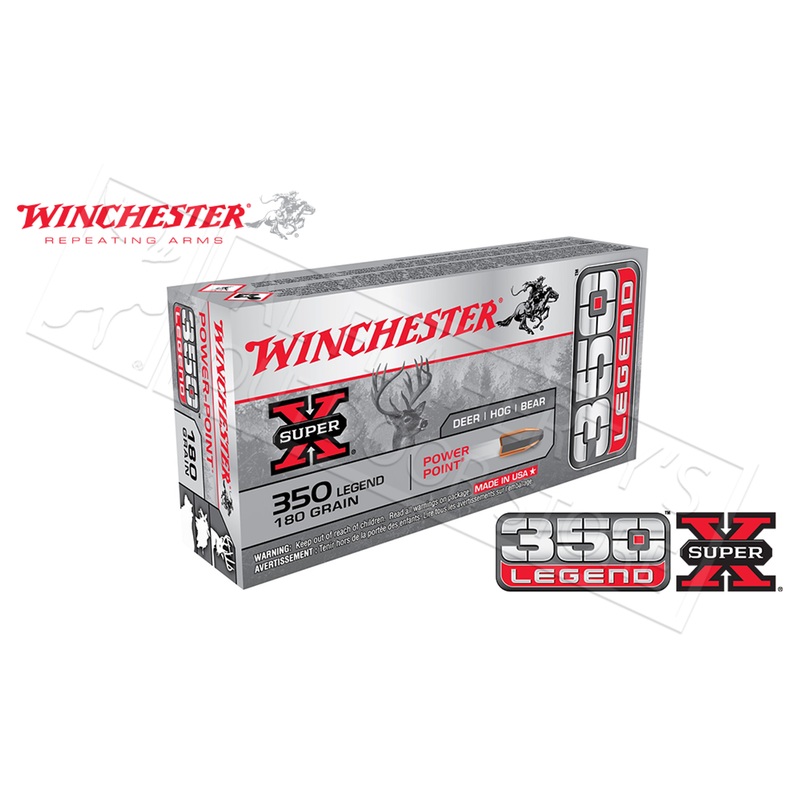 Winchester 350 Legend Super X, Power Point 180 Grain Box of 20 #X3501