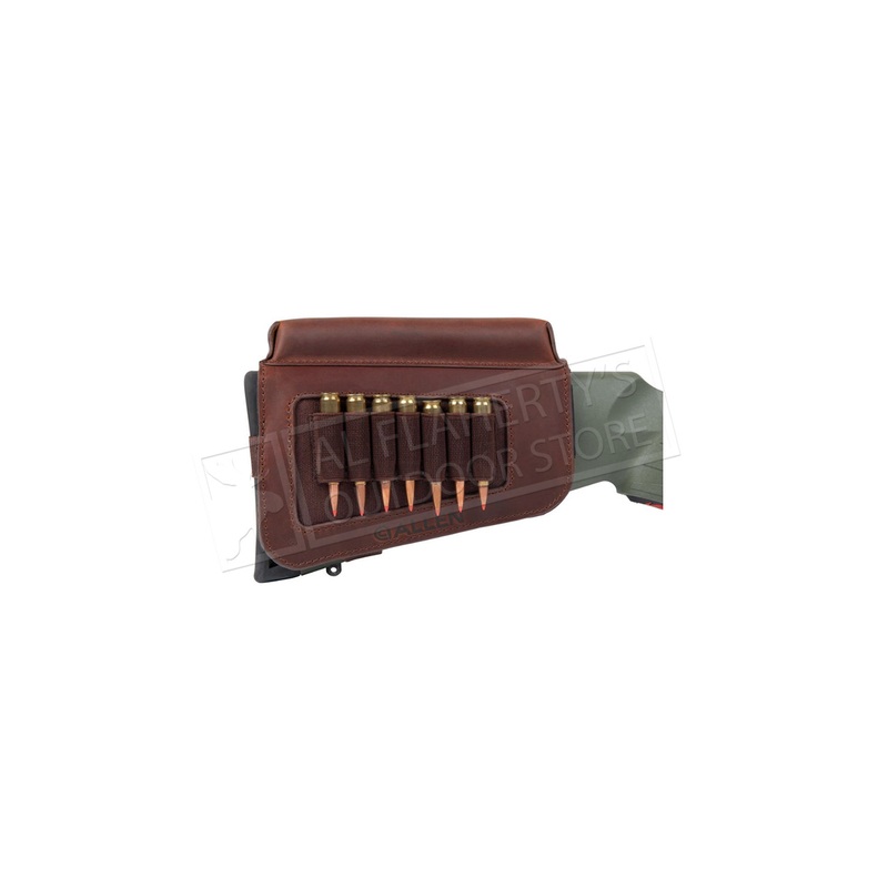 Allen Westcliff Leather Buttstock Cartridge Carrier with Cheek Piece #8519