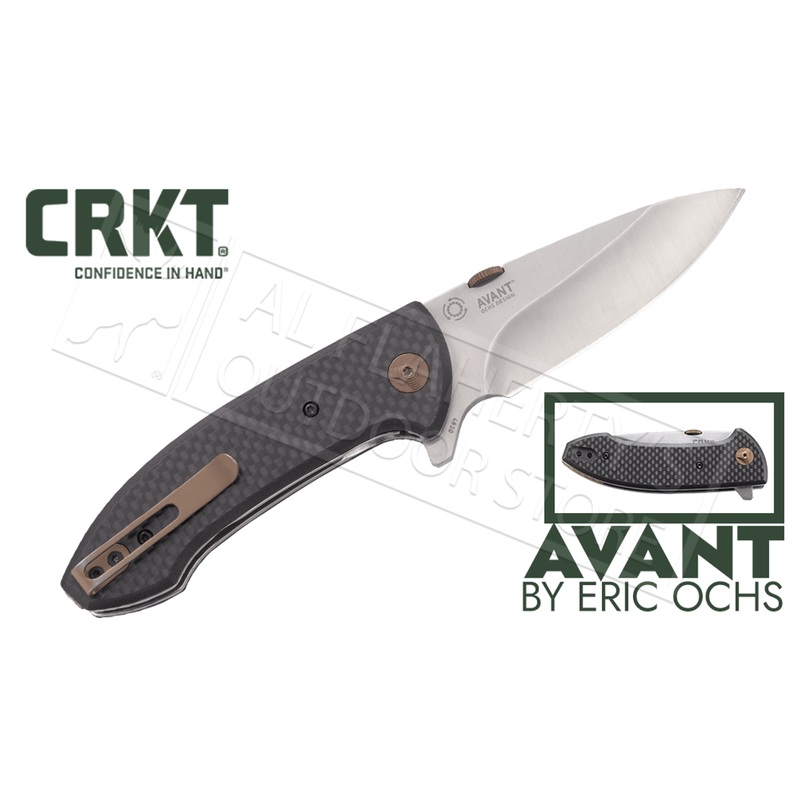CRKT Avant  by Eric Ochs, with carbon fiber scales #4620
