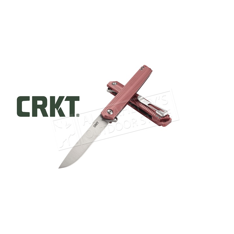 CRKT Stylus Maroon Folding Knife #K820BXP