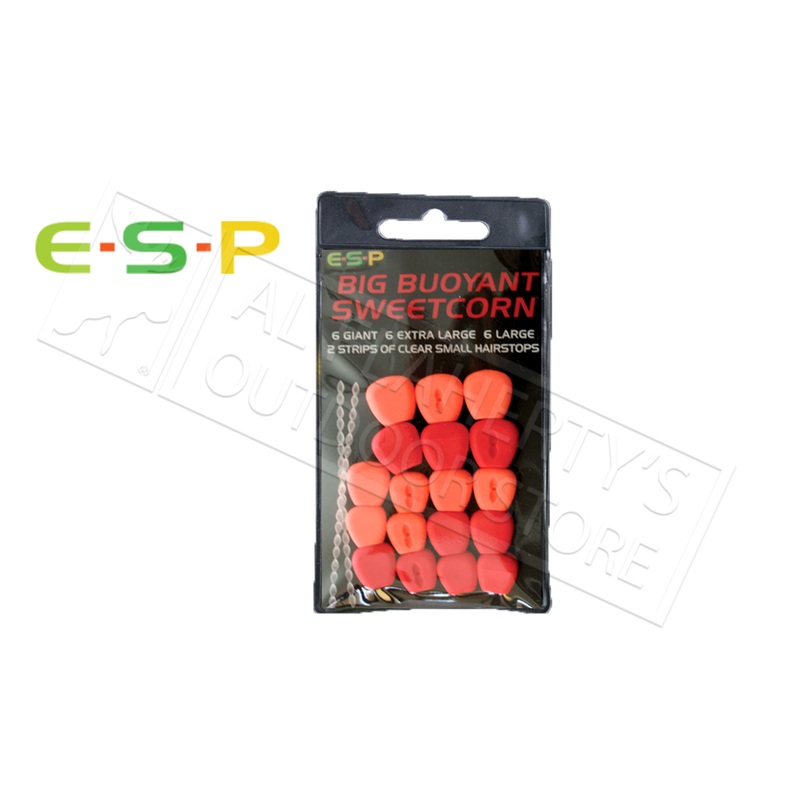 E-S-P Big Buoyant Sweetcorn – Artificial, Red & Orange 18 Kernels #ESCORN-R