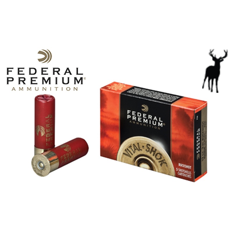 Federal Premium Vital Shok Magnum Buckshot Shells 12 Gauge 3