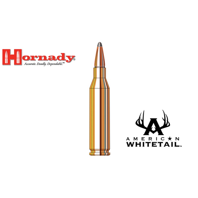 Hornady 243 WIN American Whitetail, Interlock BTSP 100 Grain Box of 20 #8047