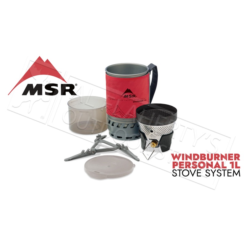 MSR WindBurner Personal Stove System 1L Red #09219
