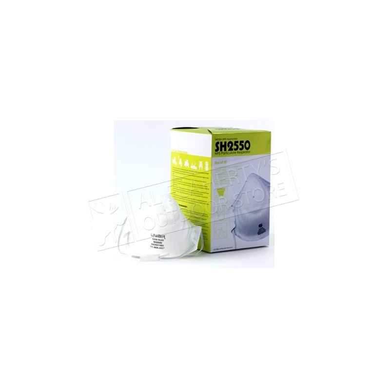 SH2550 Series N95 Particulate Respirator, NIOSH Approved, 20 Masks per Box