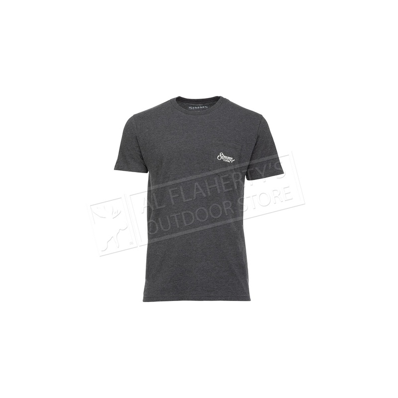 Simms Men’s Two Tone Pocket Tee, Charcoal Heather #13628-086