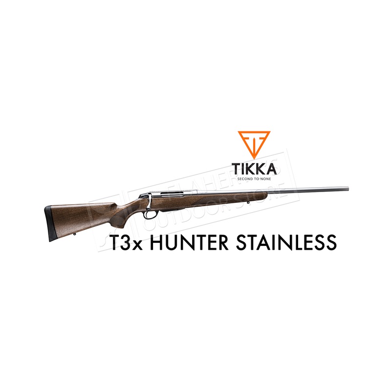 Tikka T3x Hunter Rifle, Walnut with Stainless Barrel – Various Calibers