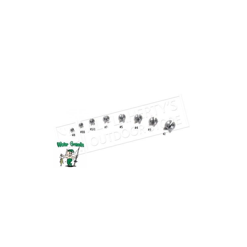 Water Gremlin Removable Split Shot, Super Sinker Pak, Sizes B to 2 #SPSS