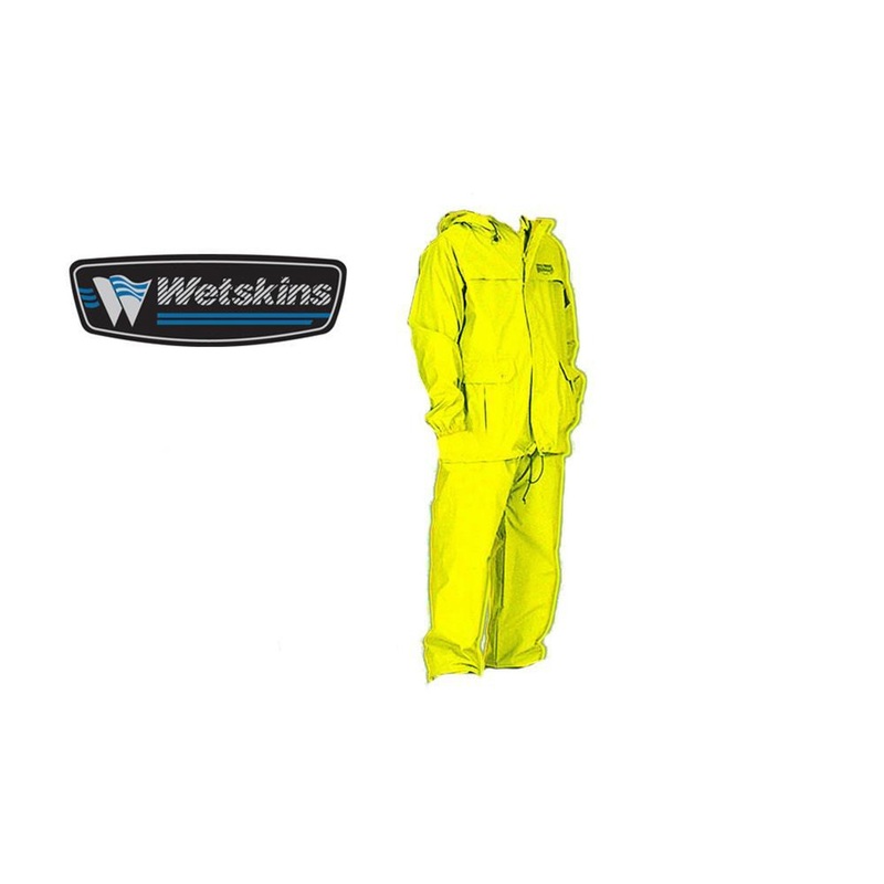 Wetskins Freshwater Rainsuit, Yellow 2-Piece mM to 3XL #8902