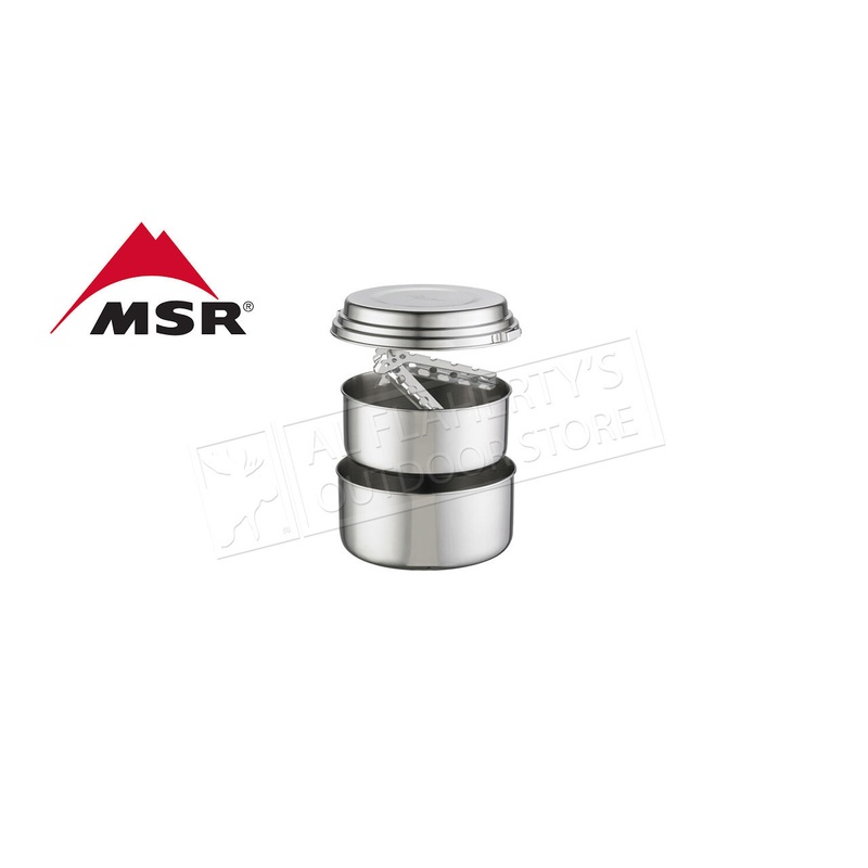 MSR Alpine 2 Pot Set, Stainless Steel #21720
