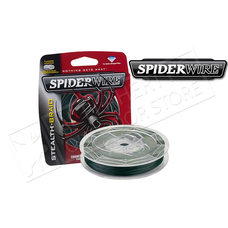 Spiderwire Stealth Braid Fishing Line, Moss Green, 125 Yard Spools #SCS