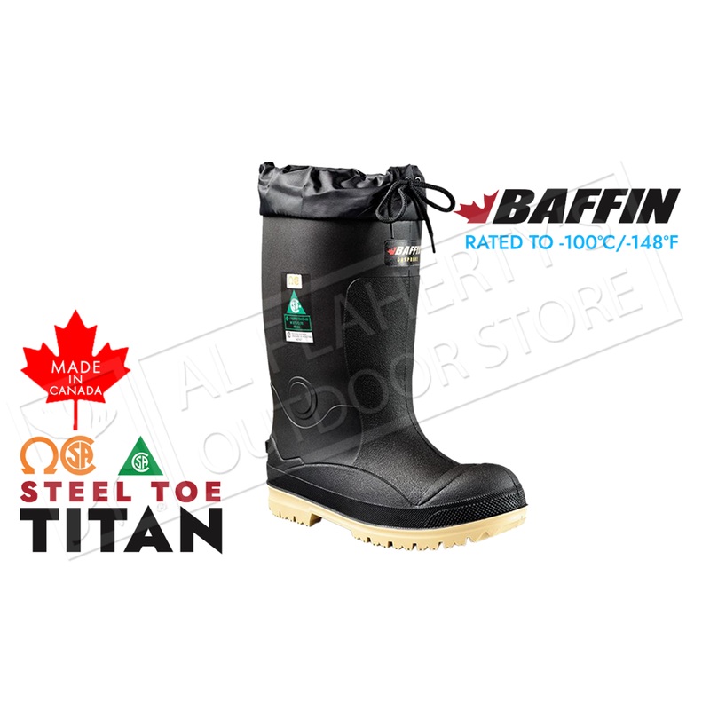 Baffin Safety Boots Titan -100C / -148F, Sizes 8 to 13 #23590000