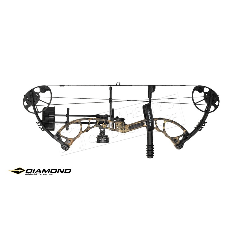 BowTech Diamond Archery Edge XT Right Hand Bow Kit, 7-70 lb Adjustable Compound Bow, Mossy Oak Break-Up Country Camo #A10959
