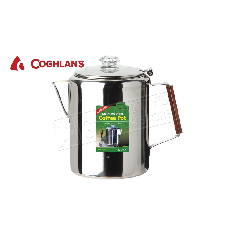 Coghlan’s Stainless Steel Coffee Pot, 12 Cup #1342