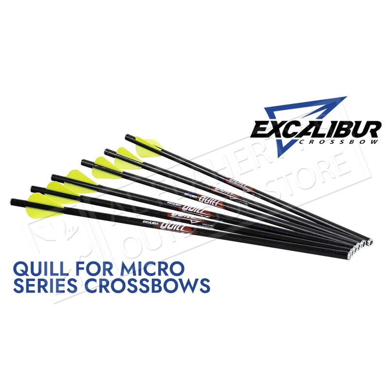 Excalibur Quill Arrows for Micro Series Crossbows, 16.5