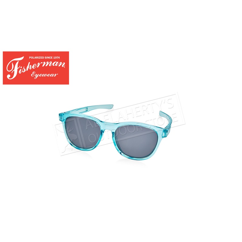 Fisherman Eyewear Reel Shiny Crystal Blue/Gray Lens #50794401