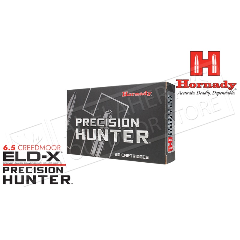 Hornady 6.5 CM Precision Hunter ELD-X, Polymer Tip 143 Grain Box of 20 #81499