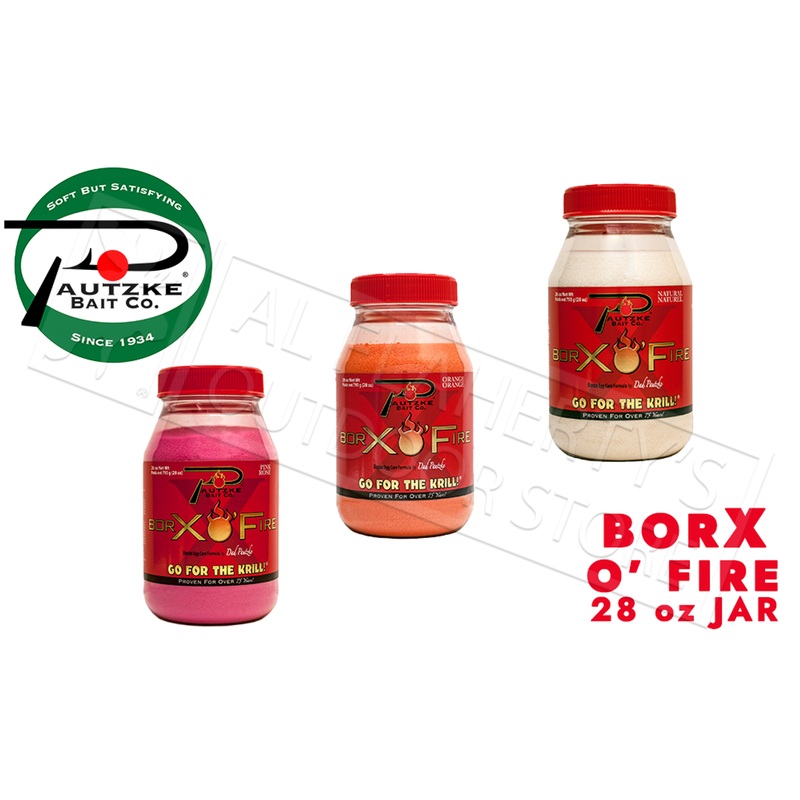 Pautzke Bait Co. BorX O’ Fire 28 oz Jars #PBRX28
