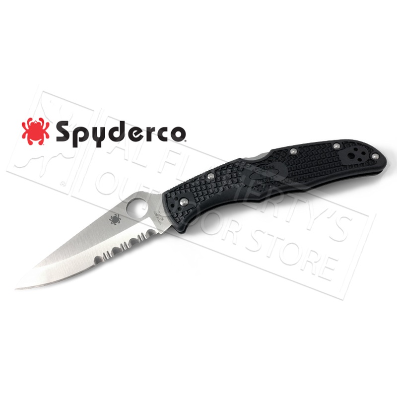 Spyderco Endura 4 Lightweight Folder with CombinationEdge #C10PSBK