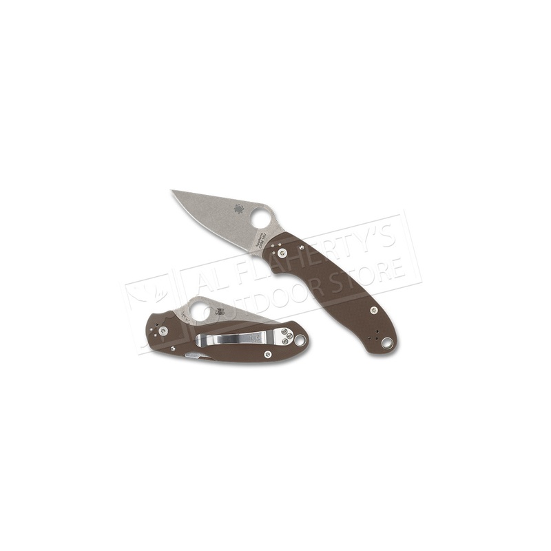 Spyderco Para 3 Brown G-10 CPM 15V Sprint Run #C223GPBN15V