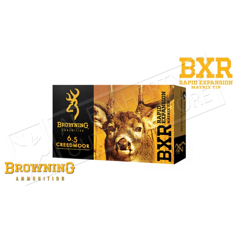 Browning Ammo 6.5 Creedmoor BXR, 129 Grain Box of 20 #B192100651