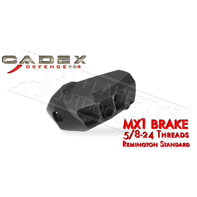 Cadex Defence MX1 Muzzle Brake for Calibers up to 338, 5/8-24