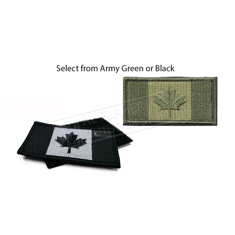 Canadian Flag Embroidered Duty Patch with Backing #253
