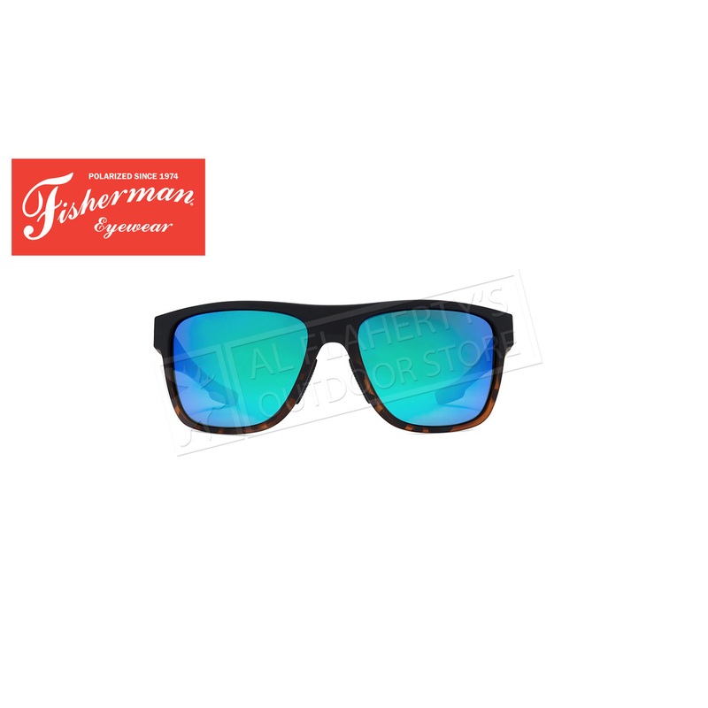 Fisherman Eyewear Cover,  Matte Black Tortoise Fade/Gray Lens/Blue Mirror #50743031