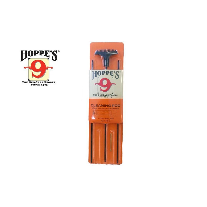 Hoppe’s Cleaning Rod for Rifles, 3-Piece – 17 to 204 Caliber #3PS17