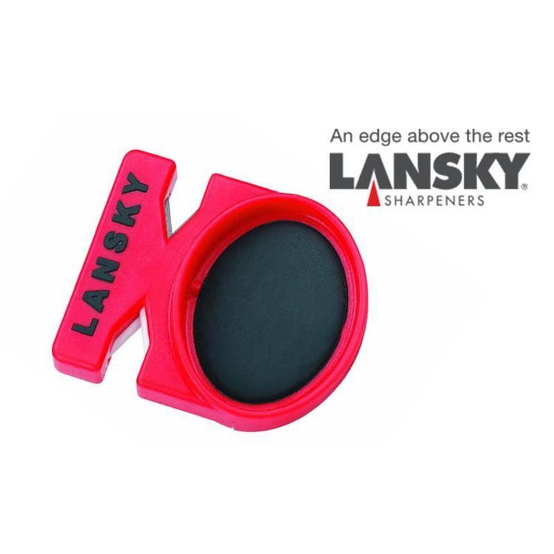 Lansky Quick Fix Pocket Sharpener – Ceramic and Tungsten Carbide #LCSTC