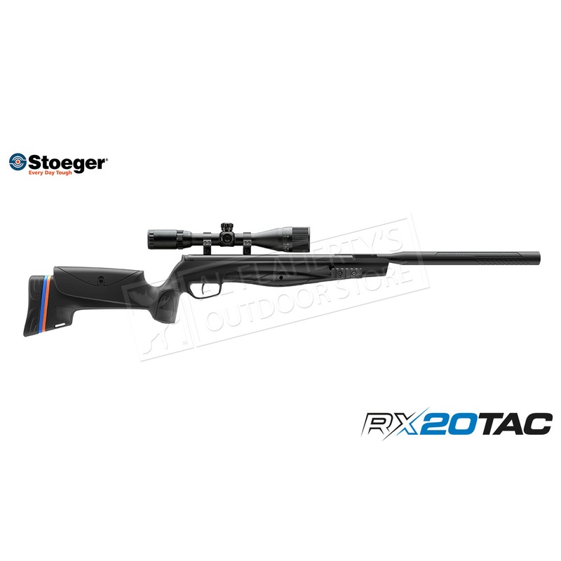 Stoeger RX20TAC Synthetic Combo, .177 or .22 with 4×32 Scope and Sights