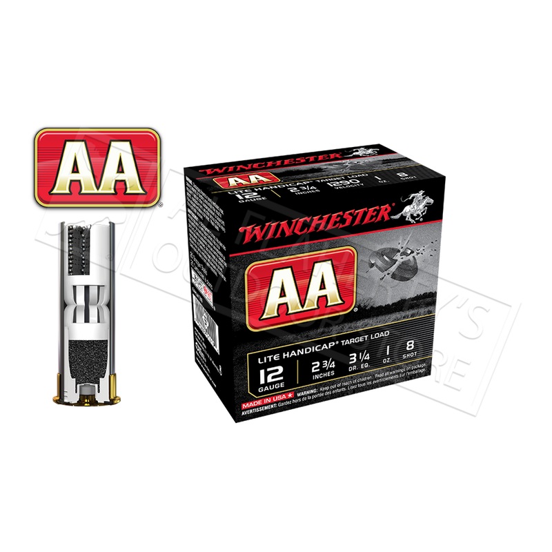 Winchester AA Lite Handicap Target Loads 12 Gauge 2-3/4