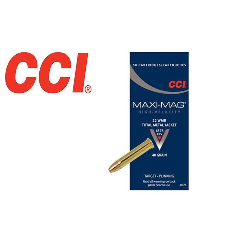CCI 22 Win Mag Maxi Mag Rimfire Ammunition, Box of 50 #0023