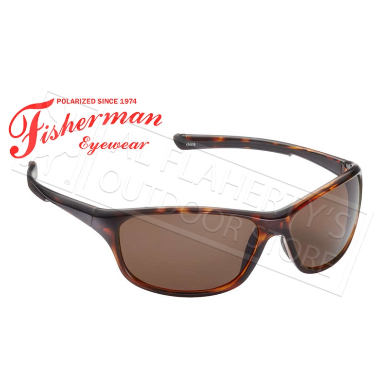 Fisherman Eyewear Cruiser Polarized Sunglasses, Tortoise with Copper Lens #50473203