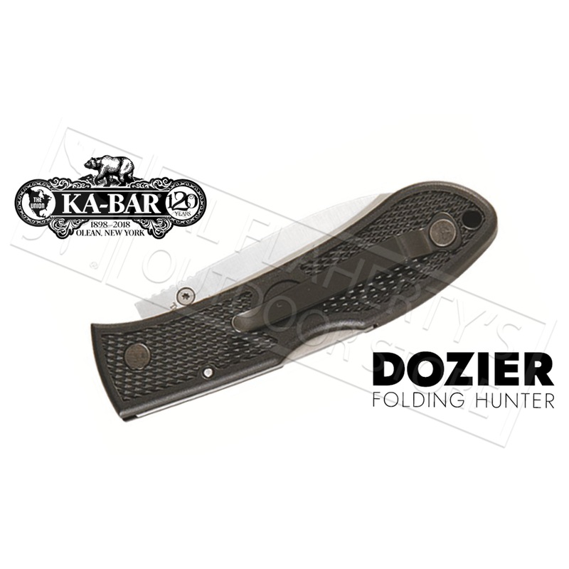 KA-BAR Dozier Folding Hunter, Black #4062
