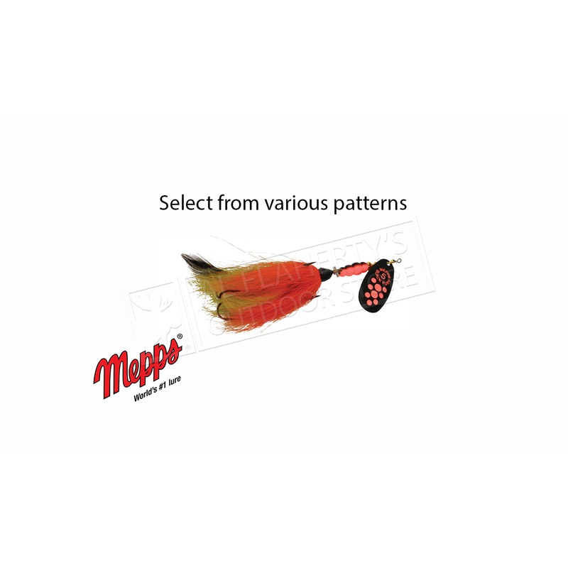 Mepps Black Fury Tandem Bucktail Spinners, Inline UV Reactive Various Colours #BF5TB