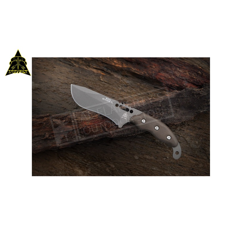 TOPS Knives Wind Runner XL Tungsten #WDRXL-02